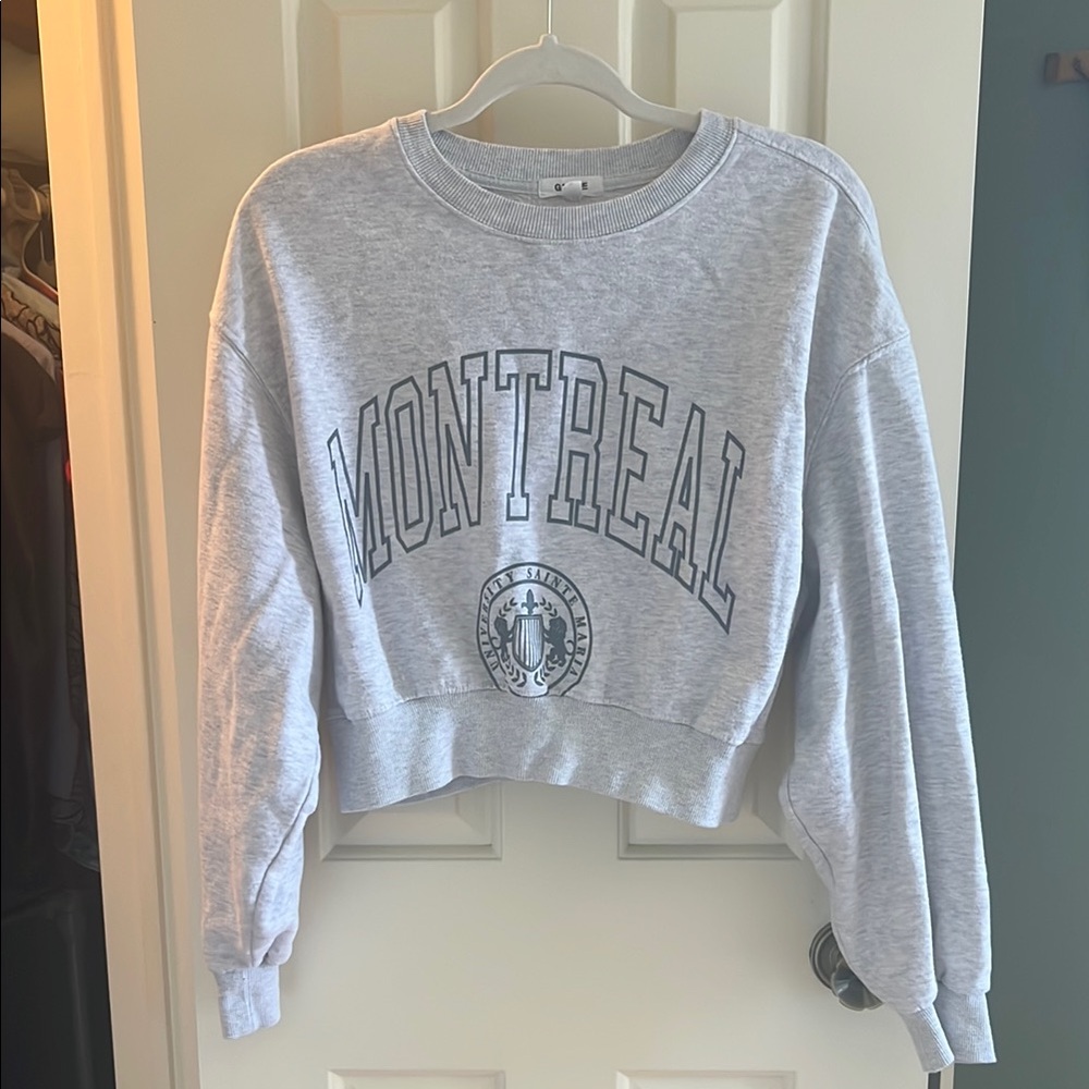 Gray Montreal Graphic Sweatshirt